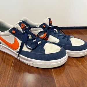 Nike Blue and Orange SB Adversary Shoes